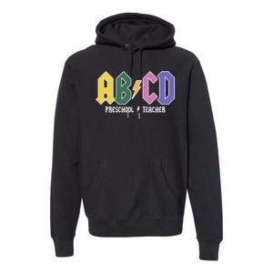 ABCD Preschool Teacher Rock And Roll Premium Hoodie