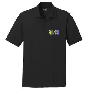 ABCD Preschool Teacher Rock And Roll PosiCharge RacerMesh Polo