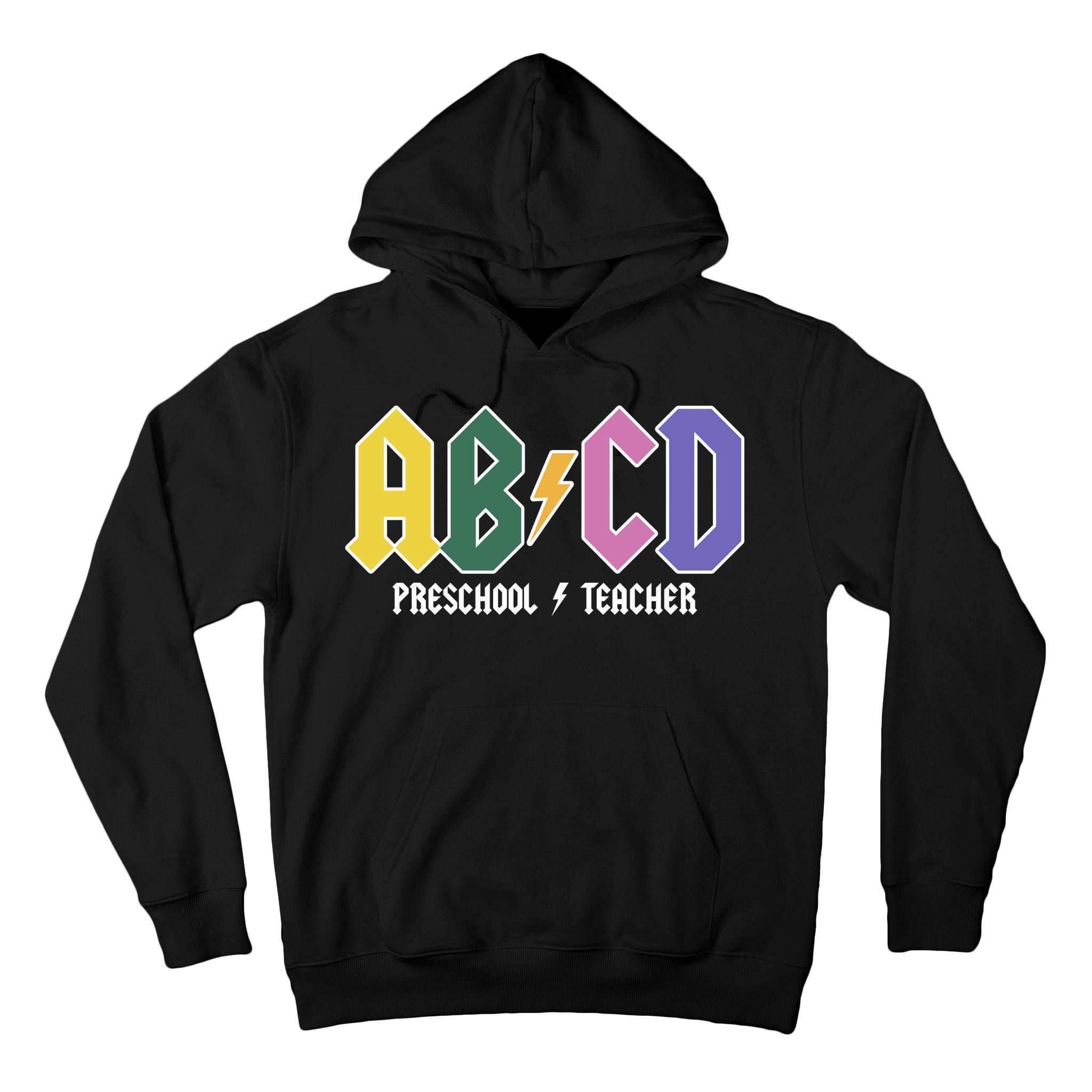 ABCD Preschool Teacher Rock And Roll Tall Hoodie