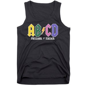 ABCD Preschool Teacher Rock And Roll Tank Top