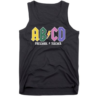 ABCD Preschool Teacher Rock And Roll Tank Top