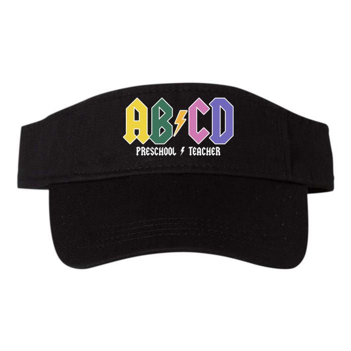 ABCD Preschool Teacher Rock And Roll Valucap Bio-Washed Visor