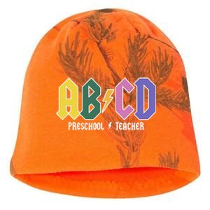 ABCD Preschool Teacher Rock And Roll Kati - Camo Knit Beanie