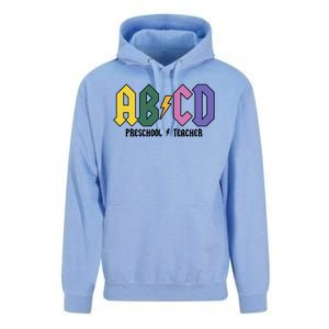 ABCD Preschool Teacher Rock And Roll Unisex Surf Hoodie