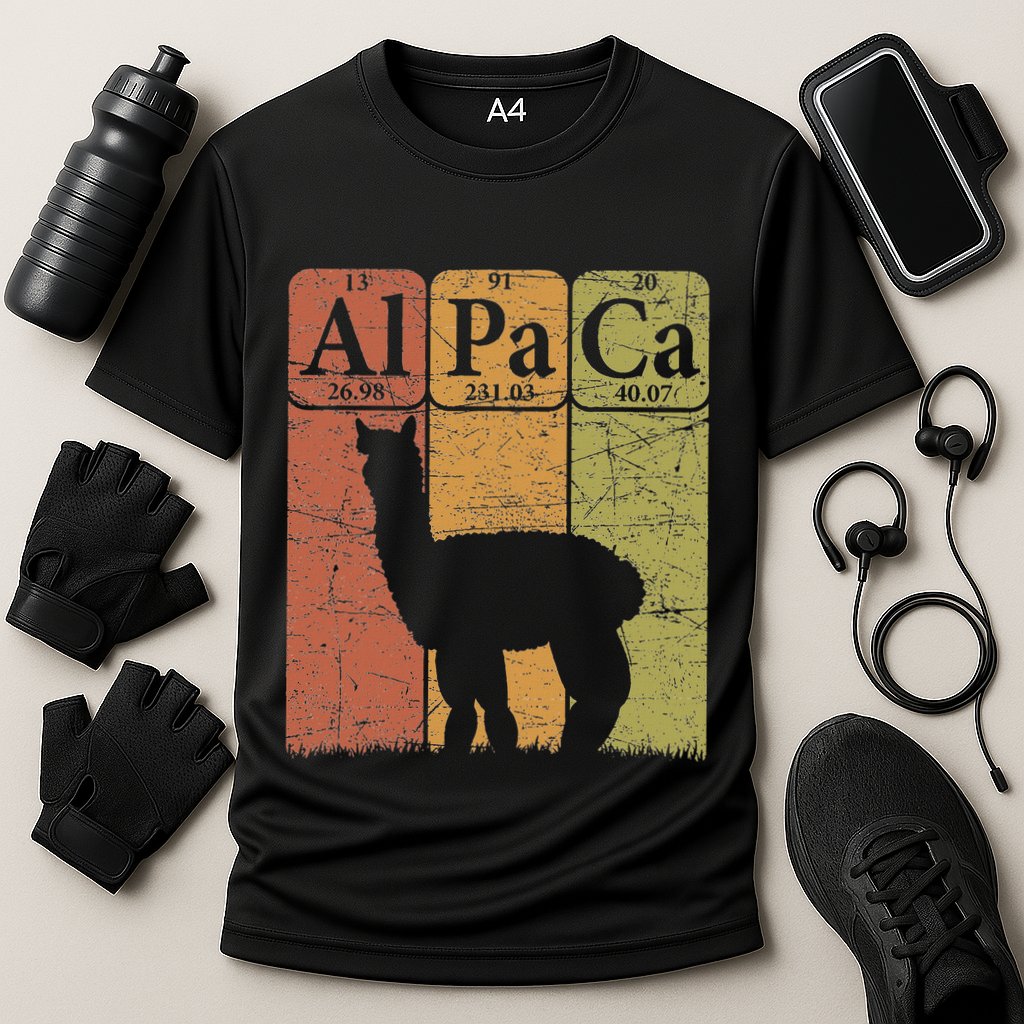Alpaca Periodic Table Elements Llama Alpaca Vintage Performance Shirt