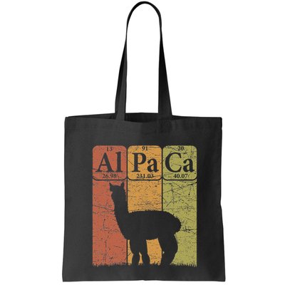 Alpaca Periodic Table Elements Llama Alpaca Vintage Bag