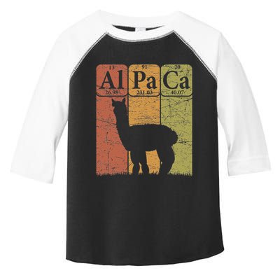 Alpaca Periodic Table Elements Llama Alpaca Vintage Toddler Fine Jersey T-Shirt