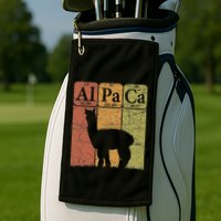 Alpaca Periodic Table Elements Llama Alpaca Vintage Golf Towel
