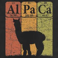 Alpaca Periodic Table Elements Llama Alpaca Vintage Golf Towel