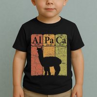 Alpaca Periodic Table Elements Llama Alpaca Vintage Toddler T-Shirt