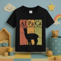 Alpaca Periodic Table Elements Llama Alpaca Vintage Toddler T-Shirt