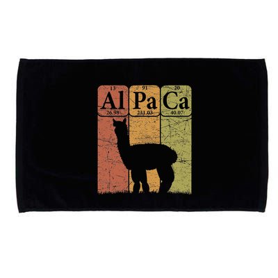 Alpaca Periodic Table Elements Llama Alpaca Vintage Microfiber Hand Towel