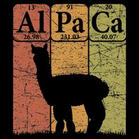 Alpaca Periodic Table Elements Llama Alpaca Vintage Crop Top