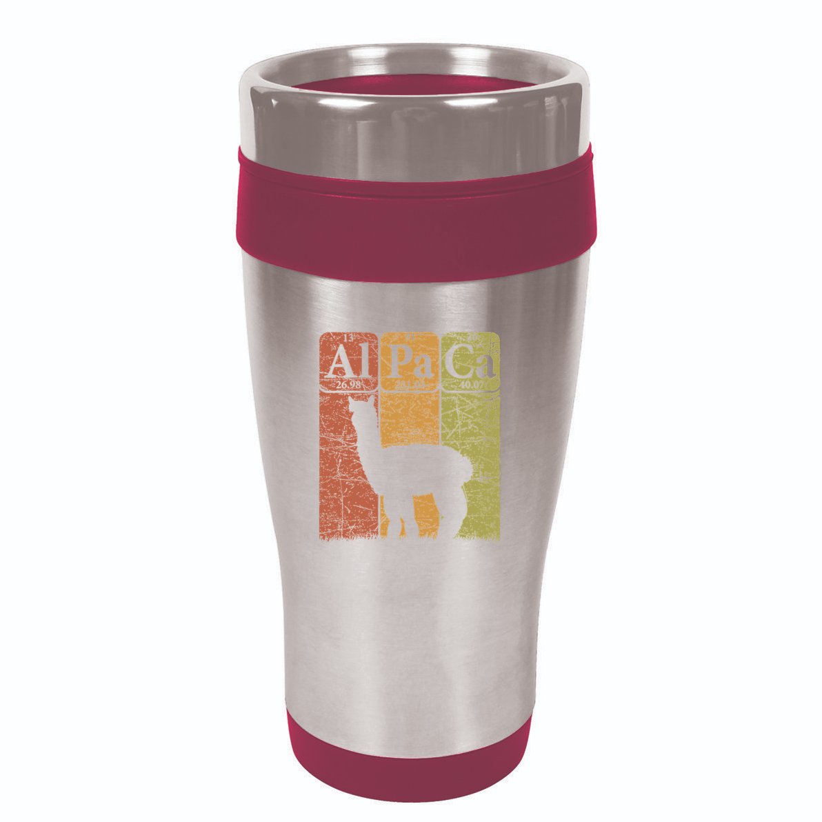 Alpaca Periodic Table Elements Llama Alpaca Vintage 16oz Travel Tumbler