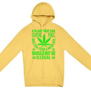 A Plant That Can Clothe Fuel Shelter Feed & Medicate Shou Premium Pullover Hoodie