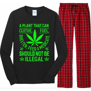 A Plant That Can Clothe Fuel Shelter Feed & Medicate Shou Long Sleeve Pajama Set