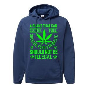 A Plant That Can Clothe Fuel Shelter Feed & Medicate Shou Performance Fleece Hoodie