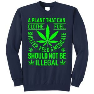 A Plant That Can Clothe Fuel Shelter Feed & Medicate Shou Tall Sweatshirt