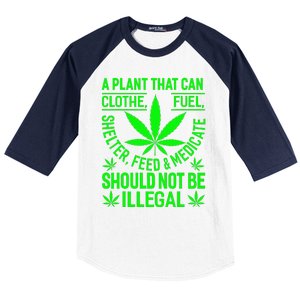 A Plant That Can Clothe Fuel Shelter Feed & Medicate Shou Baseball Sleeve Shirt