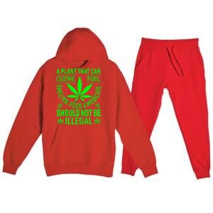 A Plant That Can Clothe Fuel Shelter Feed & Medicate Shou Premium Hooded Sweatsuit Set