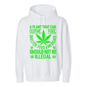 A Plant That Can Clothe Fuel Shelter Feed & Medicate Shou Garment-Dyed Fleece Hoodie