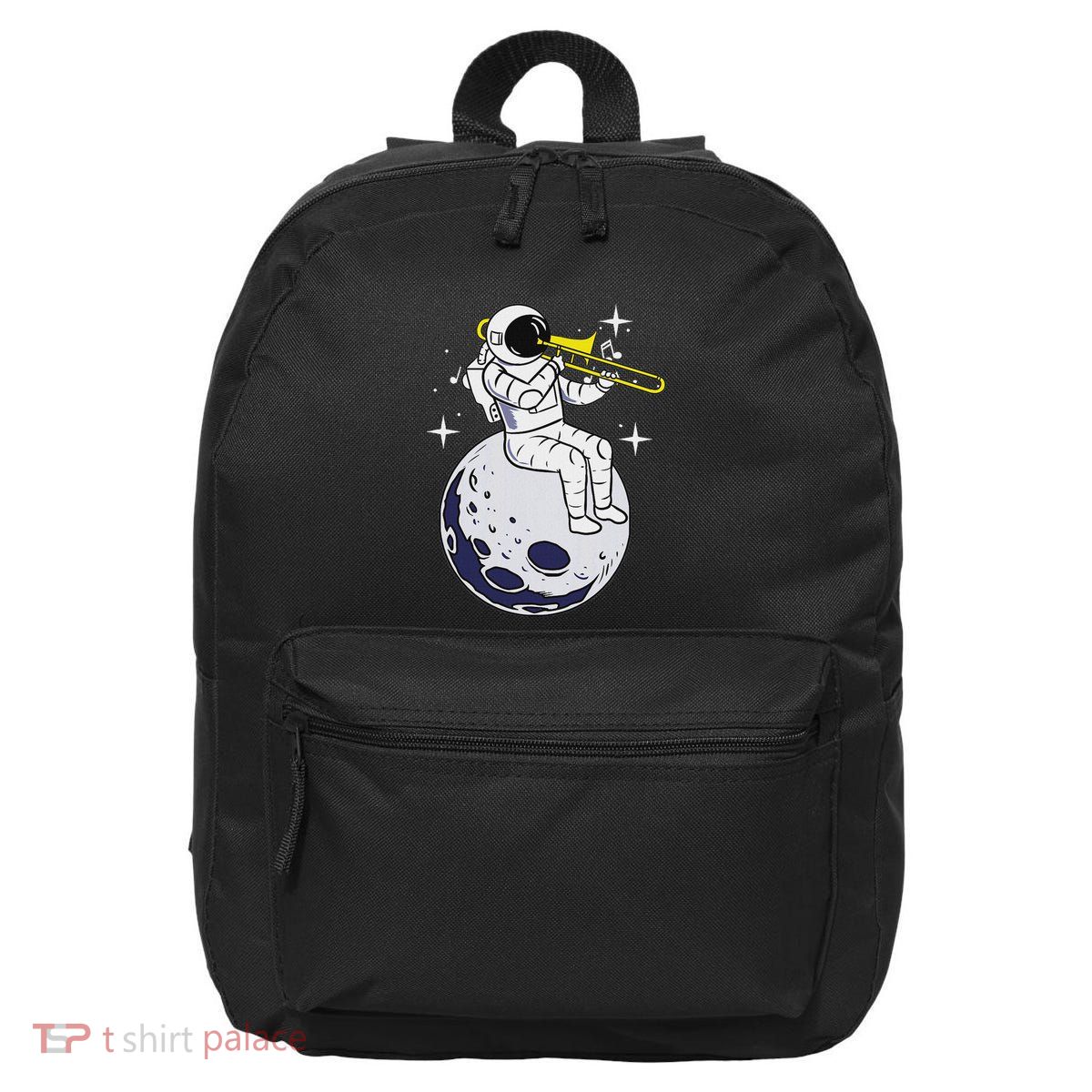Astronaut Playing Trombone 16 in Basic Backpack