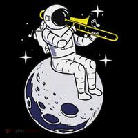 Astronaut Playing Trombone Mousepad