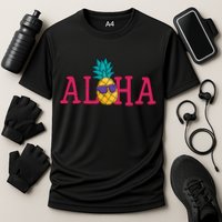Aloha Pineapple Tropical Cute Cooling Performance Crew T-Shirt