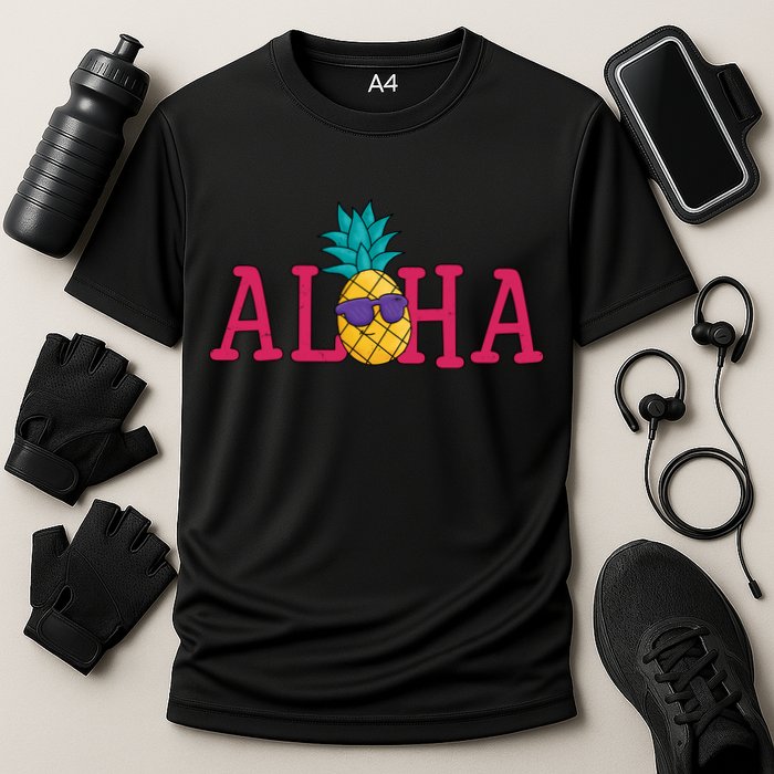 Aloha Pineapple Tropical Cute Cooling Performance Crew T-Shirt