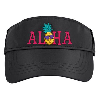 Aloha Pineapple Tropical Cute Adult Drive Performance Visor