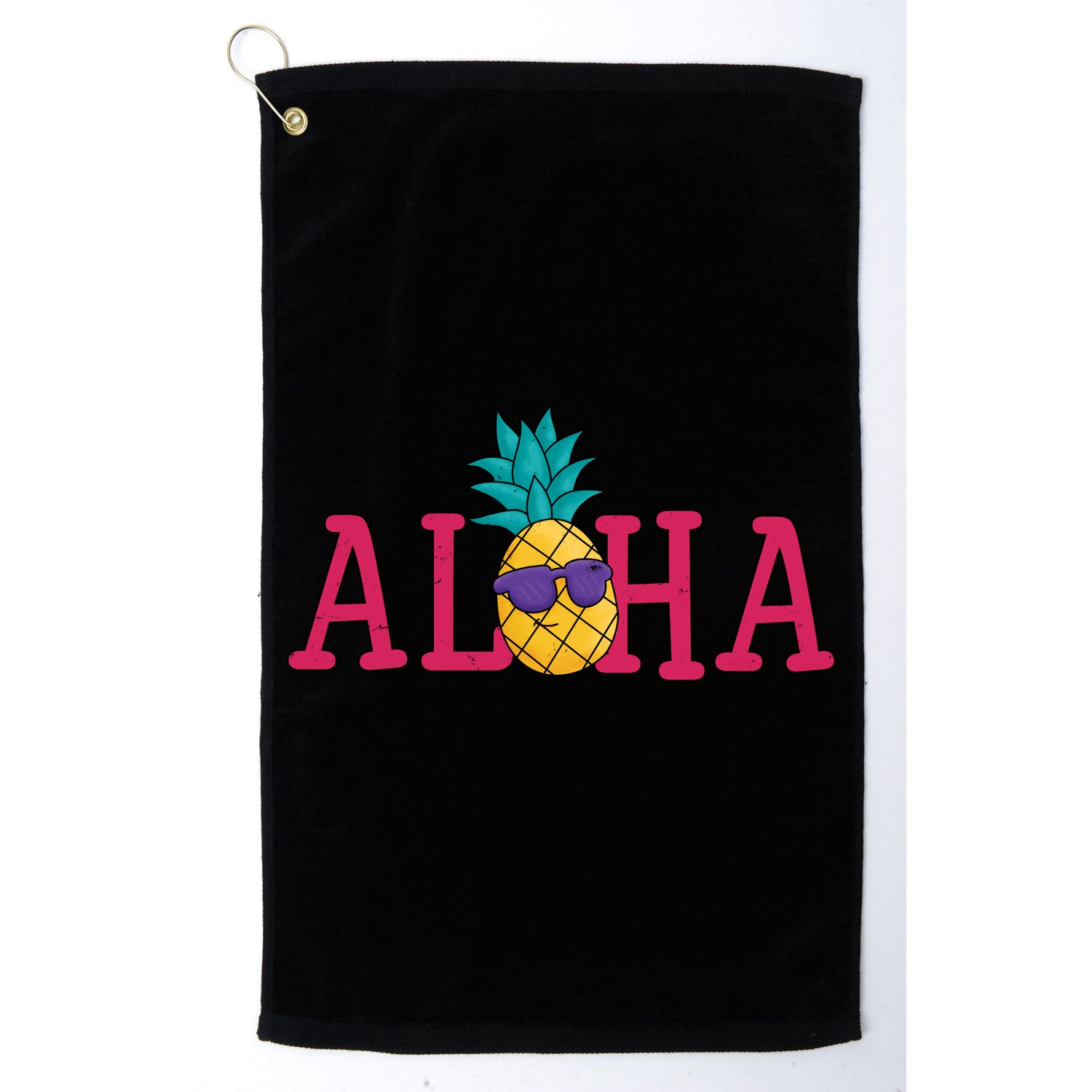 Aloha Pineapple Tropical Cute Golf Towel