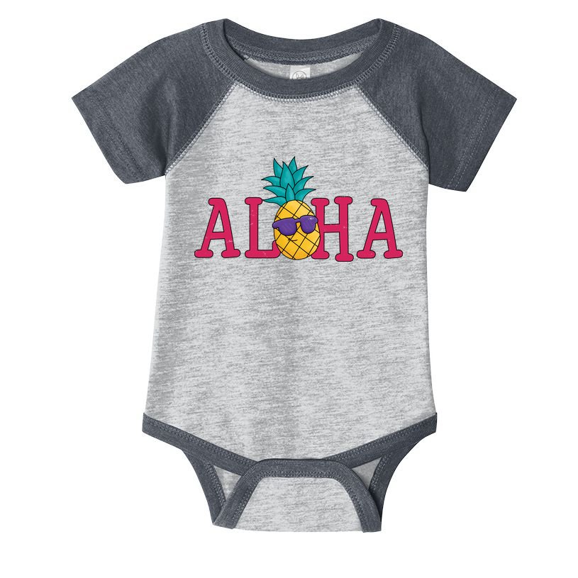 Aloha Pineapple Tropical Cute Infant Baby Jersey Bodysuit