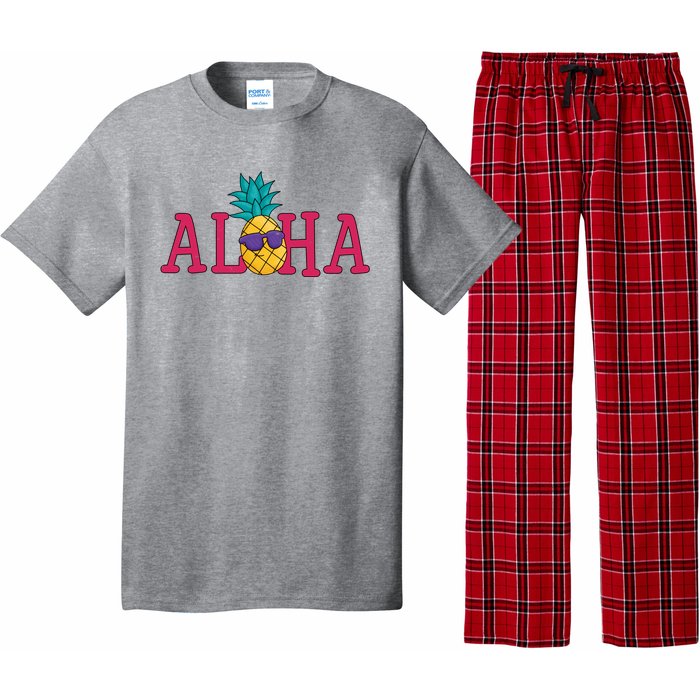 Aloha Pineapple Tropical Cute Pajama Set