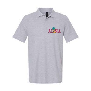 Aloha Pineapple Tropical Cute Softstyle Adult Sport Polo