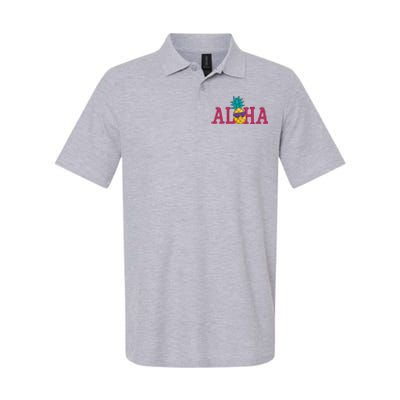 Aloha Pineapple Tropical Cute Softstyle Adult Sport Polo