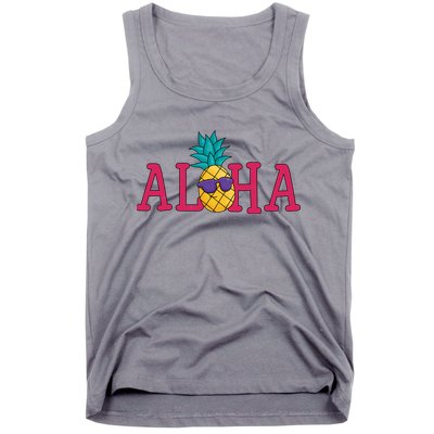 Aloha Pineapple Tropical Cute Tank Top