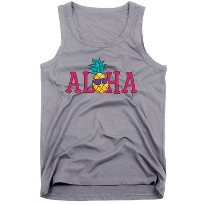 Aloha Pineapple Tropical Cute Tank Top