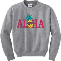 Aloha Pineapple Tropical Cute Kids Sweatshirt