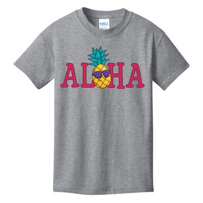 Aloha Pineapple Tropical Cute Kids T-Shirt