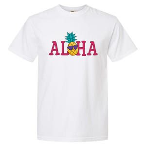 Aloha Pineapple Tropical Cute Garment-Dyed Heavyweight T-Shirt