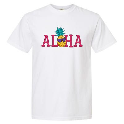 Aloha Pineapple Tropical Cute Garment-Dyed Heavyweight T-Shirt