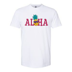 Aloha Pineapple Tropical Cute Softstyle CVC T-Shirt