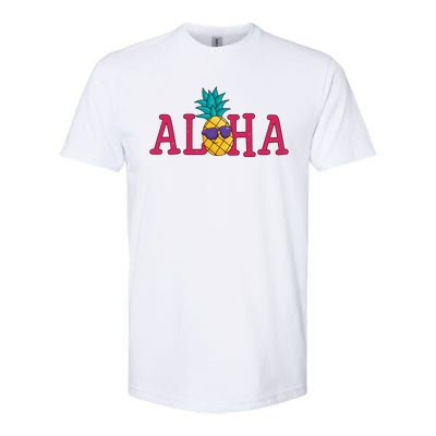 Aloha Pineapple Tropical Cute Softstyle® CVC T-Shirt