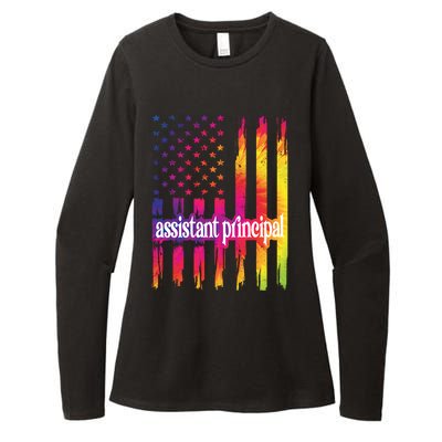 Assistant Principal Us Flag Proud Assistant Principal Gift Womens CVC Long Sleeve Shirt