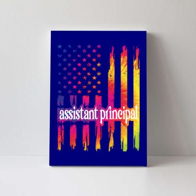 Assistant Principal Us Flag Proud Assistant Principal Gift Canvas