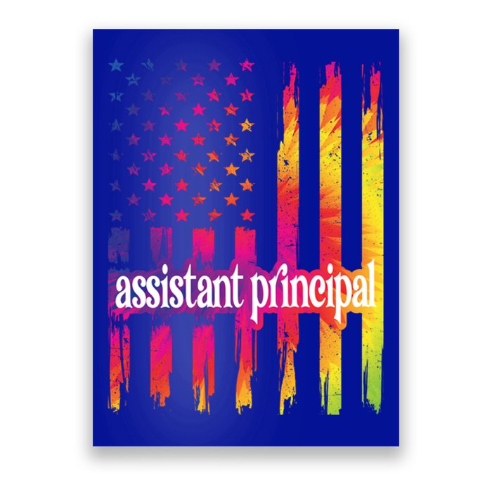 Assistant Principal Us Flag Proud Assistant Principal Gift Poster