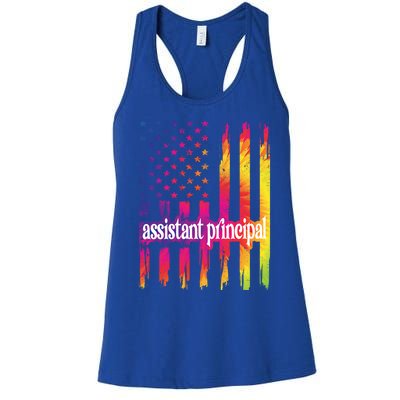 Assistant Principal Us Flag Proud Assistant Principal Gift Women's Racerback Tank