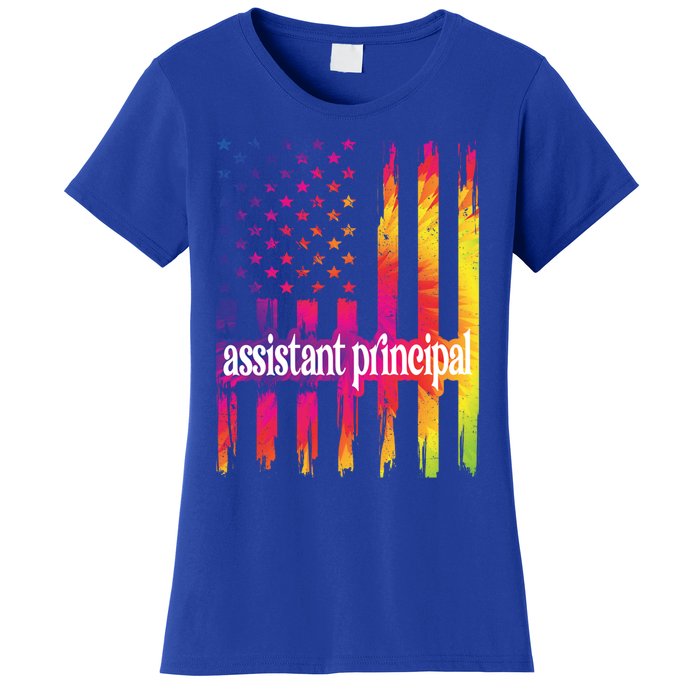 Assistant Principal Us Flag Proud Assistant Principal Gift Women's T-Shirt