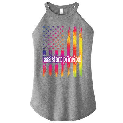 Assistant Principal Us Flag Proud Assistant Principal Gift Women’s Perfect Tri Rocker Tank