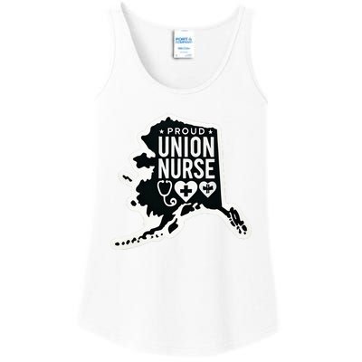 Alaska Proud Union Nurse Funny Healthcare Apparel Ladies Essential Tank